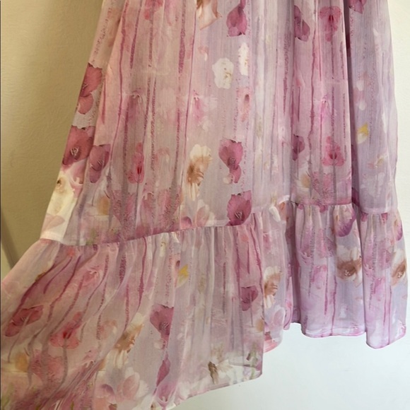 MELLODAY Pink Puff Sleeve Mini Dress (Missing inner dress) - Picture 11 of 16